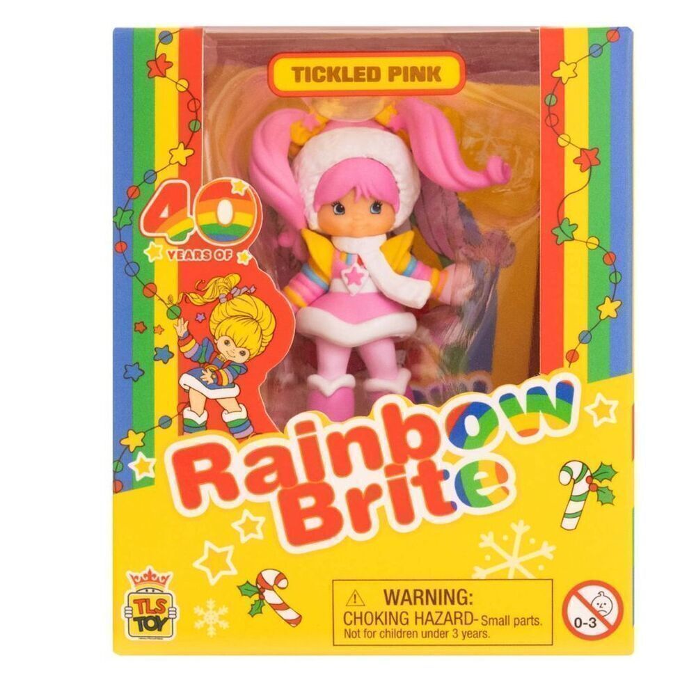 TLS Rainbow Brite Tickled Pink HOLIDAY 40th Anniversary Mini Figure New 2024